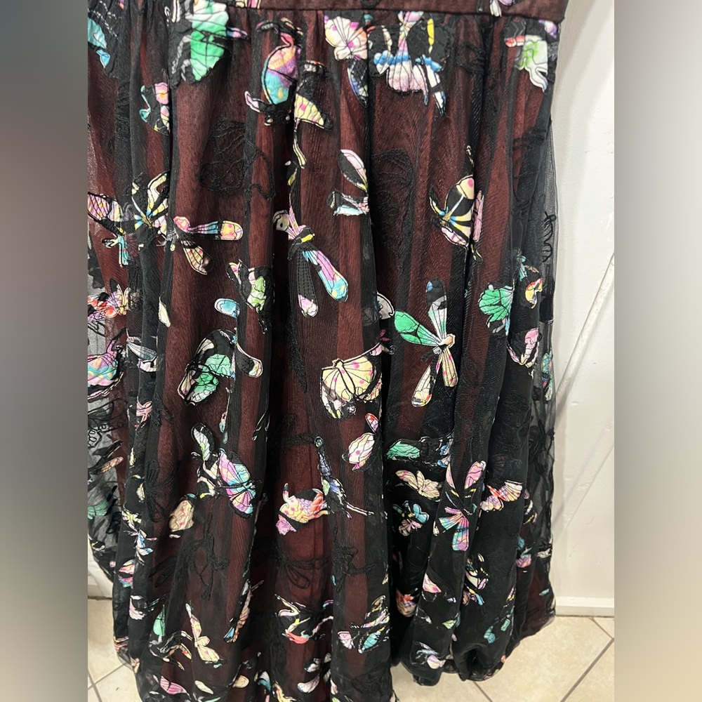 Anthropologie Geisha designs beautiful butterfly dress Like new - Picture 4 of 8